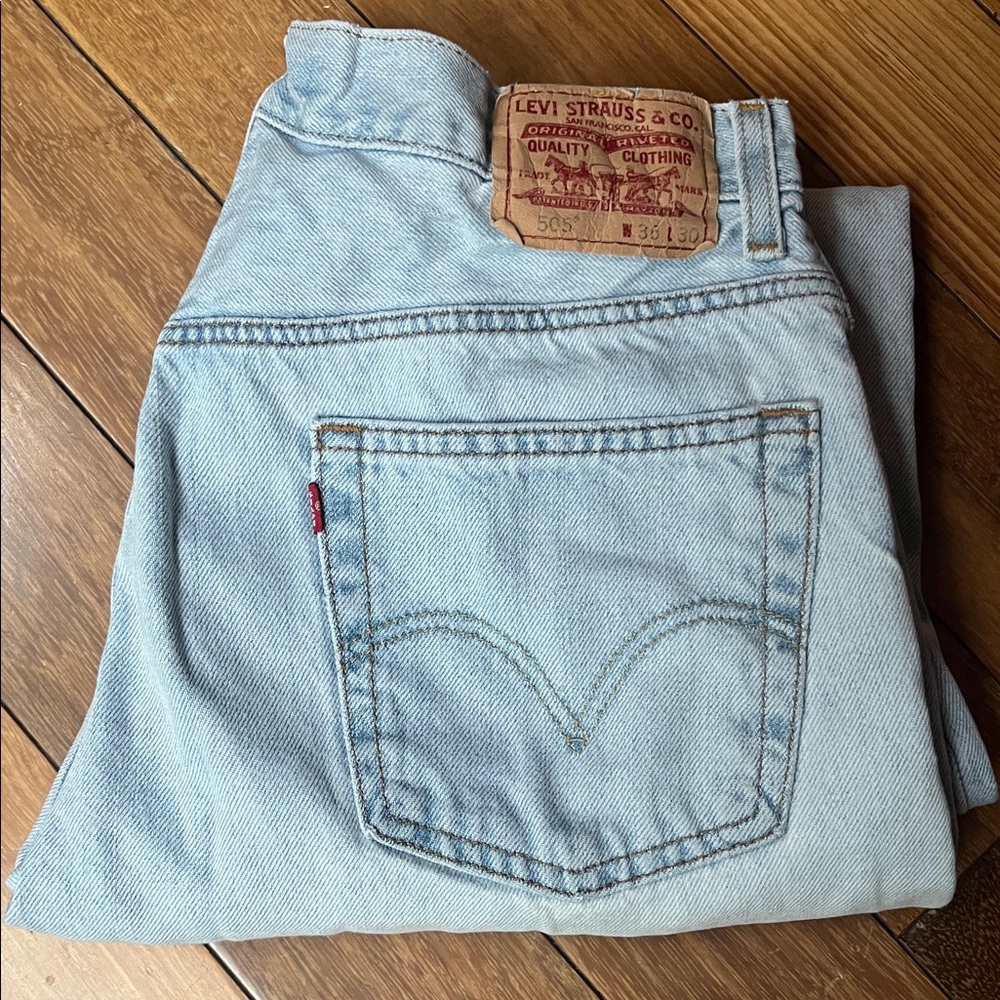 Vintage Levi's 505 2000's Light Wash Jeans Size 8